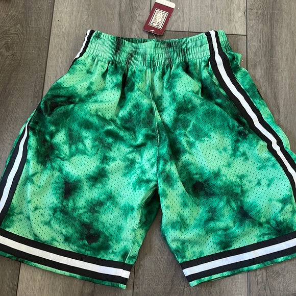 New with tags. Boston Celtics basketball shorts. Mitchell and ness size small
